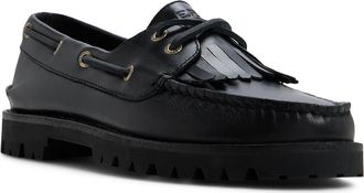 Sperry Top-Sider Authentic Original Kiltie Lug Boat Shoe in Black at Nordstrom, Size 6.5