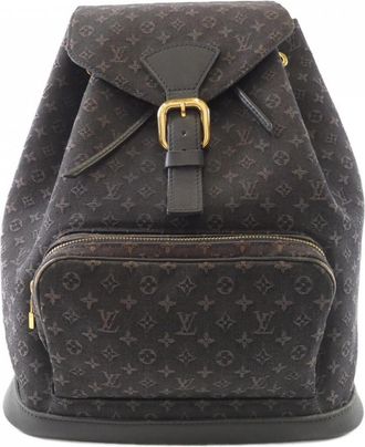 Louis Vuitton Monogram Mini Dark Blue Canvas Backpack (Pre-Owned)