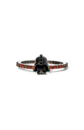 Girls Crew Star Wars Lord Vader Cubic Zirconia Ring in Gunmetal at Nordstrom, Size 9