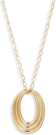 Nordstrom Concentric Circle Pendant Necklace in Gold at Nordstrom