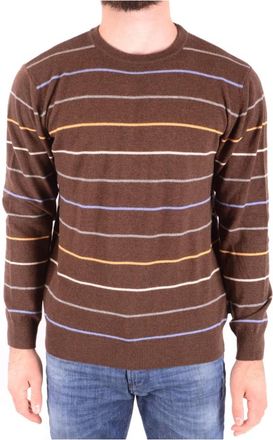 GANT Rondgebreide trui - Heren - Ronde hals truien - Bruin - M - Truien & Vesten