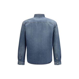 Saint Laurent Mens Blue Denim Shirt