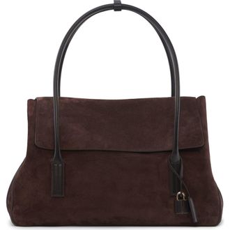 Tom Ford Large Suede Shoulder Bag in Brown at Nordstrom