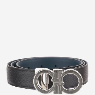 Ferragamo omkeerbare leren riem met haken