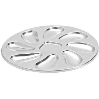 Jean Dubost Jean-dubost Modelo De Fuente Para Ostras Acero Inoxidable 24 Cm