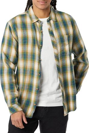 Billabong Mens Coastline Stretch Flannel Shirt - Pacific Small
