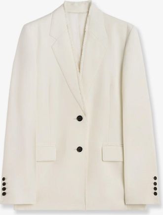 Toteme Blazer Raw lapel in lana - TOTEME - gender_Woman