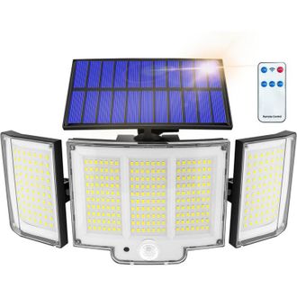 OEM L&aacute;mpara Solar Exterior Crezuo, 1 Unidad, 1500 Lm, Ip65, Sensor De 270&deg;, 3 Modos, Potente Iluminaci&oacute;n Solar Exterior, Potente L&aacute;mpara Solar Exterior - 