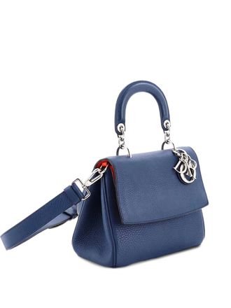 Dior Be Dior Bag Pebbled Leather Mini satchel - Blu