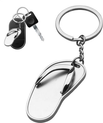 Generic Alloy Slipper Keychain - Simulation Flip-Flop Model Pendant | Flip-Flop Key Chain | Alloy Simulation Flip-Flop Charm Decor | Luster Texture Pendant ke