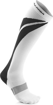 Altra Mens Maximum 1.0 Light Anatomical Compression Socks In White/black