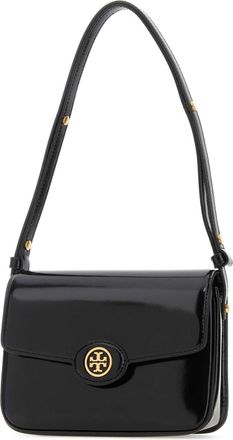Tory Burch Womens Black Leather Robinson Shoulder Bag 001 Borse A Mano