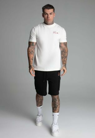 Siksilk T-Shirt SIKSILK Siksilk T-Shirt Signature T-Shirt, Herren, Gr. L, beige, Obermaterial: 100% Baumwolle CO., Shirts T-Shirt