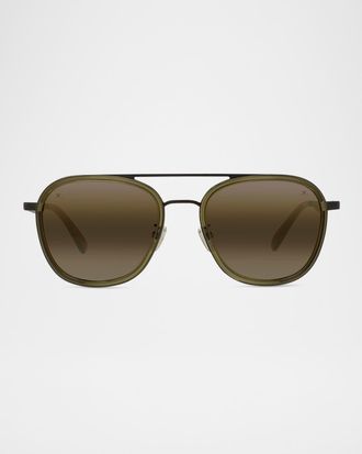 Vuarnet Men & apos;s Edge 04 Stainless Steel Rectangle Sunglasses