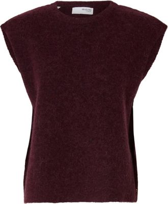 Selected Dames, Truien, Paars, Maat: L Wol