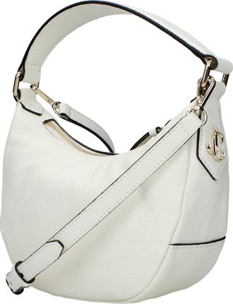 Jimmy Choo London Womens Leather Shoulder Bag Beige