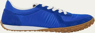Givenchy Mens Glide Nylon/Suede Low-Top Runner Sneakers