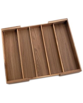 Lipper International Acacia Expandable Cutlery Holder