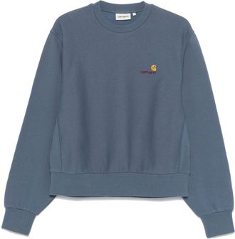 Carhartt Work in Progress American Script sweatshirt - women - Cotton/Polyester - L - Blue