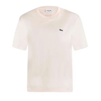 Lacoste Relaxed Fit T-shirt van zacht katoen - Dames - Tops - Roze - Maat: XS Katoen