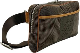Louis Vuitton Tweedehands Canvas Louis Vuitton tassen - Heren - Vintage Heuptassen - Bruin - ONE Size - Vintage