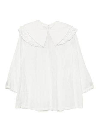 Comme Des Gar&ccedil;ons ruffled blouse - women - Polyester - M - White