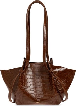 Yuzefi Tassen, Dames, Bruin, ONE Size, Leer, Mochi Schoudertas