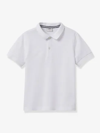 Cyrillus Jungen Poloshirt CYRILLUS, Bio-Baumwolle wei&szlig;