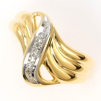C&A Platinum Yellow Gold Yellow Gold (18K) Platinum 900 Band Ring (Pre-Owned)