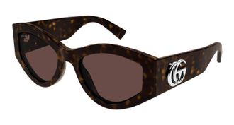 Gucci Brown Oval Ladies Sunglasses GG1951SS 002 53