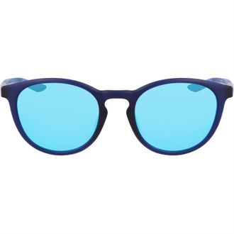 Nike Heren Evolution Logo Ronde Zonnebril (Marineblauw/Blauw)