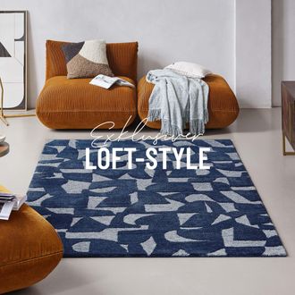 Wecon Home Teppich »Ocean State« rechteckig 10 mm Höhe handgefertigt, gemustert, pflegeleicht, Wolle, Wohnzimmer, Esszimmer