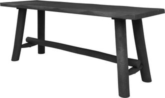 Rendez-Vous D&eacute;co Rendez-vous D&eacute;co - Banco de madera de mango negro 110 cm - Toxis
