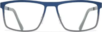Blackfin Bf1001 Kingston Rectangular Beta Titanium Eyeglass Frames with Adjustable Nose Pads