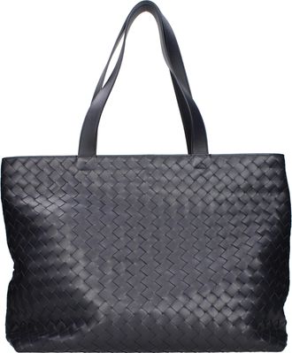 Bottega Veneta Herrens Umh&auml;ngetaschen Blau/Marineblaues Leder