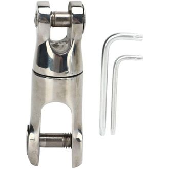 OEM Conector Giratorio De Cadena De Ancla Para Embarcaciones De Alta Resistencia, Acero Inoxidable 316 De Grado Marino, Acabado Pulido, 10-12 Mm, 9000 Lbs