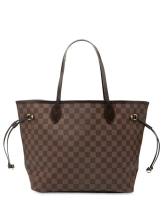 Louis Vuitton Borsa tote Neverfull MM in tela Damier Eb&egrave;ne 2013 - Marrone