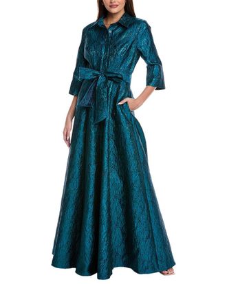 Rene Ruiz Taffeta Shirt Gown