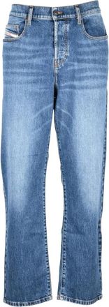 Diesel Jeans - Heren - Regular Fit Jeans - Blauw - W36 - Katoen - Jeans