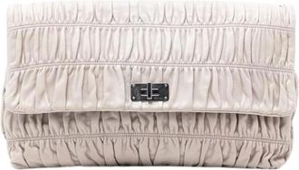 Prada Pre-owned Clutches, female, Beige, Size: ONE SIZE Pre-owned Clutch