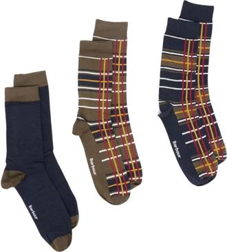 Barbour Tartan Sokken Cadeauset - Heren - Ondergoed - Veelkleurig - Maat: ONE Size Katoen