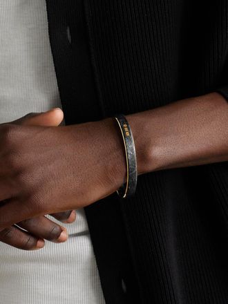David Yurman Streamline 18-Karat Gold Forged Carbon Cuff