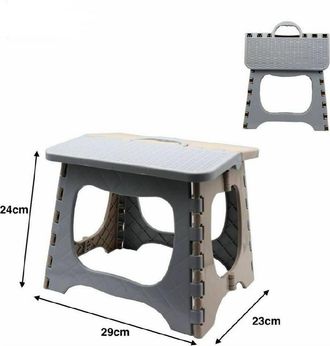 Trade Shop Trade Shop - Sgabello Sedia Plastica Colorato Richiudibile Pieghevole Campeggio 29x24x23cm