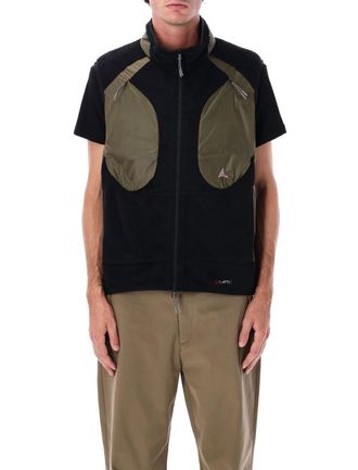 Roa Ocular Polartec High Loft Vest In Black Olive