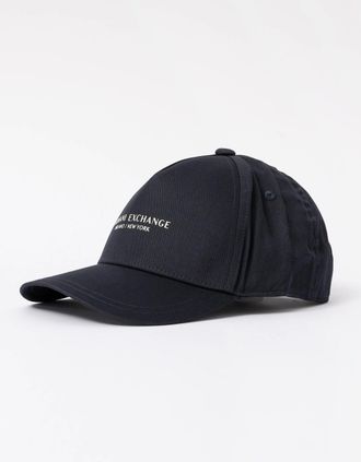 A|X Armani Exchange Mens Armani Exchange Milano/New York Logo Baseball Cap - Deep Navy UB101 - Size: ONE size