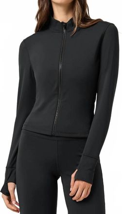Travis Mathew Moveknit Zip Jacket In Black