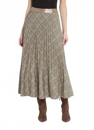 Lyss&eacute; Sabrina Pleated Midi Skirt In Smoke