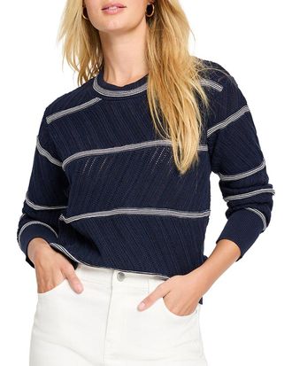 Nic+Zoe Nic+Zoe Pointelle Stripe Sweater