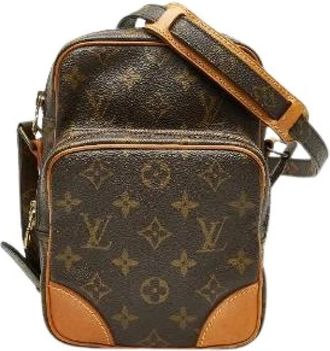Louis Vuitton Pre-owned Cross Body Bags, female, Brown, Size: ONE SIZE Pre-owned Vintage Canvas Cross Body Bag