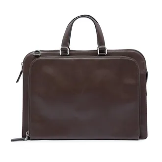 Prada Pre-owned Prada Saffiano Cuir Travel Front Zip Pocket Briefcase Unisex 4MM8KLFQQZ67R1WK